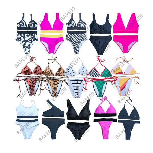 Designer Badeanzug Damen Bikini Sets Bademode Bedruckte Badeanzüge Sommer Strand Badebekleidung Badeanzug