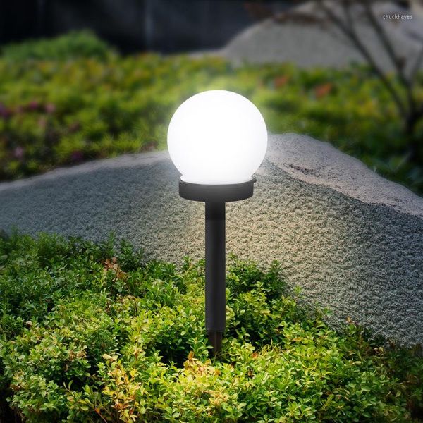 Pz/lotto LED Solar Powered Garden Light Night Lights Lampada da paesaggio Lampadina impermeabile Prato da campeggio esterno