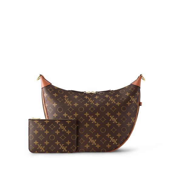 Crossbody Bag Kadın El çantası Büyük Kapasite Ana Çanta Deri Malzeme Altın Zincir Kahverengi