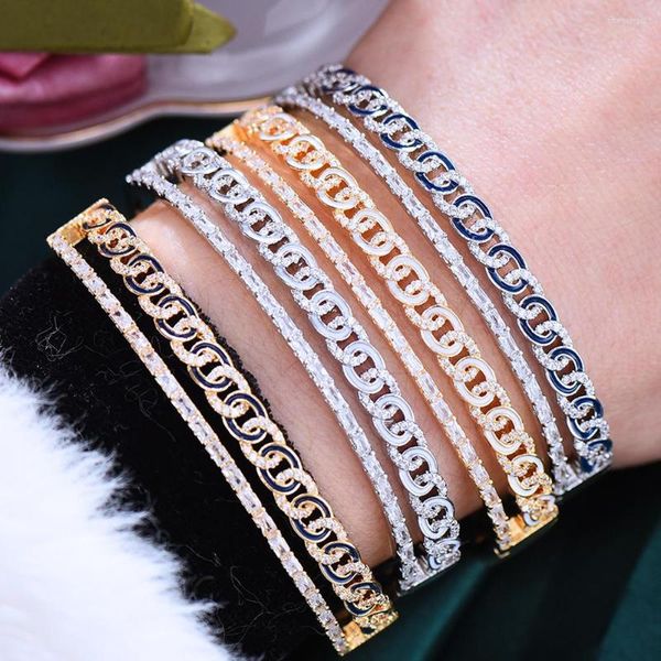 Brincos de colar Conjunto Missvikki Boho Mista de anel de pulseira brilhante da moda para mulheres Micro cúbico Casamento de festa de zircão saudita