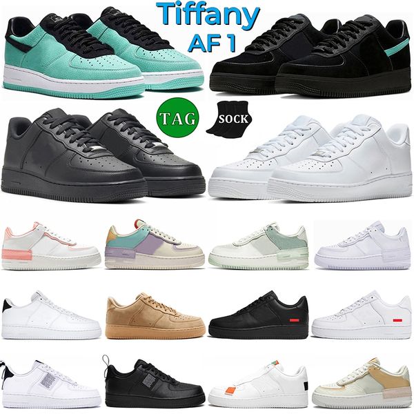 1 Laufschuhe für Männer Frauen Triple White Low Utility Black Blue Tropical Twist Pistachio Frost Pink Herren-Trainer Outdoor-Sport-Sneaker Frauen