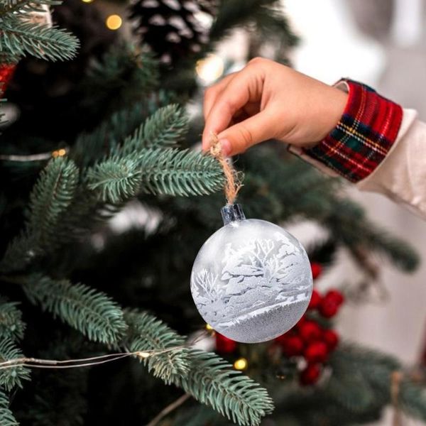 Decoração de festa 6pcs Bola de Natal 6 cm