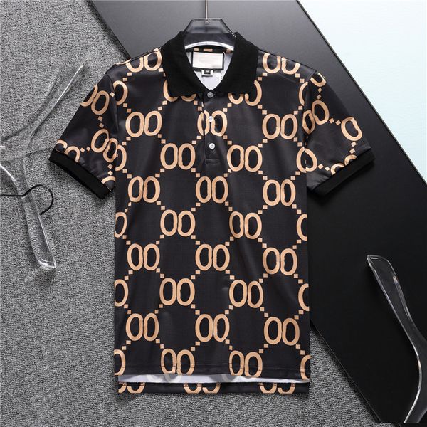 T-shirt 2023 Italia POLO T-shirt moda uomo polo maniche corte T-shirt in cotone casual di alta qualità casualtter Down Collar Top M-3XL