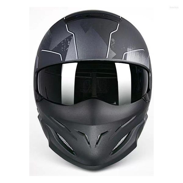 Capacetes de motocicletas capacete de capacete e filme de chuva Durável Duas Frilled off-road Sport Adult Adult Segurança completa