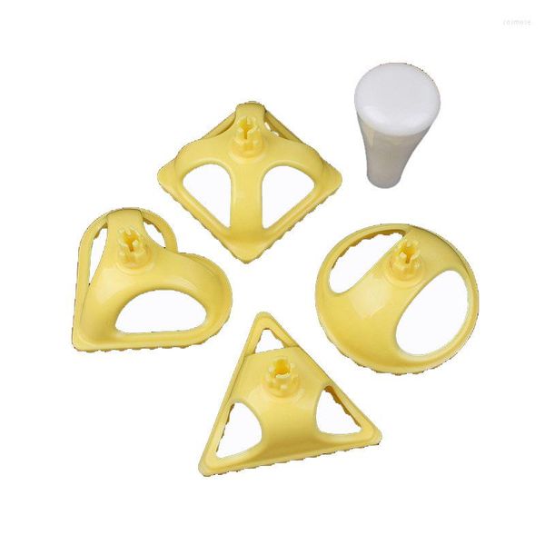 Moldes de cozimento 8pcs/conjunto de bolos de bolinho de plástico Pressione ferramenta de cozinha cozinha pastelaria de ravioli palha jiaozi pierogi molde