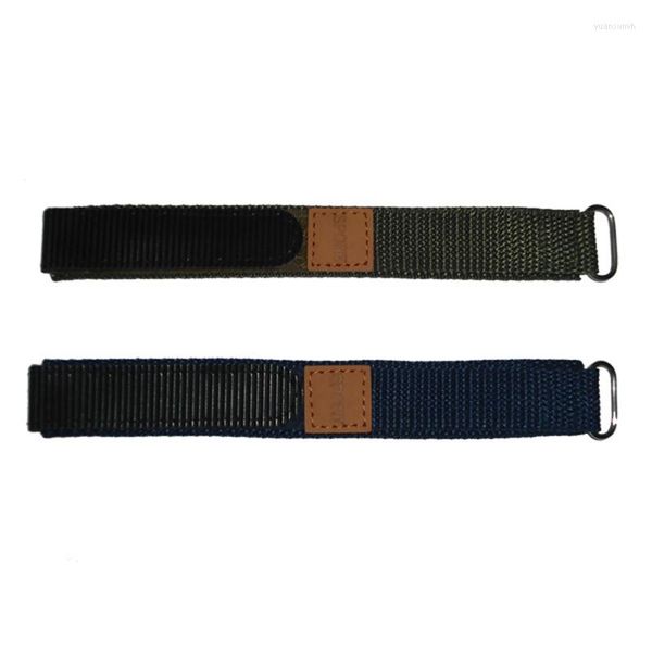 Assista Bandas YQI Nylon Strap 20mm Band Black Blue Green Green Sport Watch Band para homem ou mulher relógios