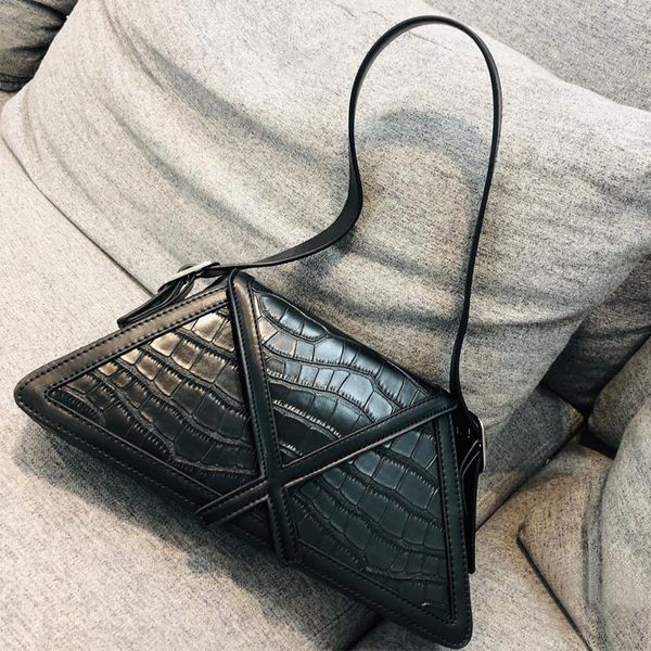 Abendtaschen in Handtasche für Frauen Designer Luxus Geldbörse 2023 PU-Material Dreiecksform Geometrische Muster Hochwertige Mode