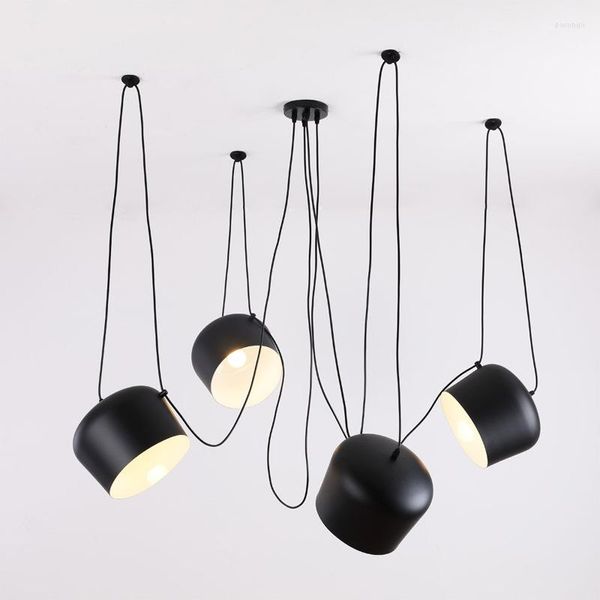 Lâmpadas pendentes Luminária LED moderna Luminária Lâmpada de suspensão simples para loja de cozinha iluminação de sala de jantar Decorate