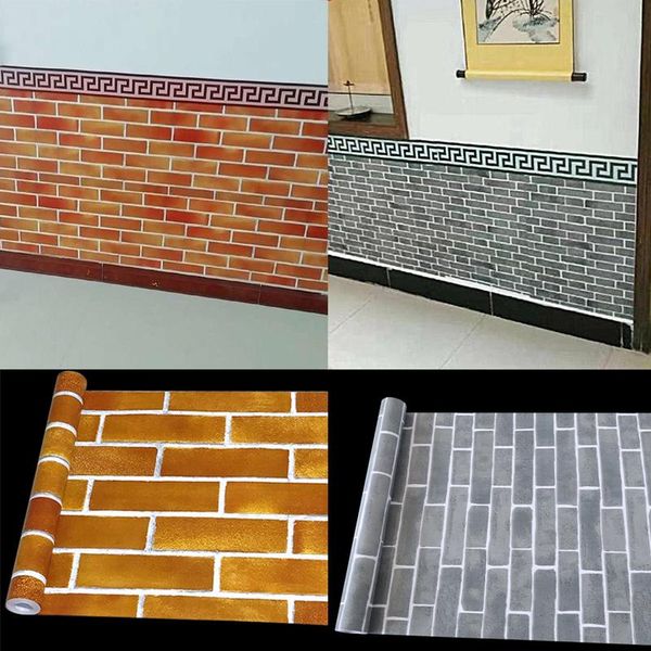 Duvar Kağıtları Duvar Kağıdı Duvar Kağıtları Ev Dekor Peel ve Sopa 3D Panel Stripe Modern Plastik Ev Oturma Odası