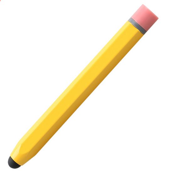 Penna capacitiva gialla/rosa Penna stilo universale a matita retrò per Tablet PC Smart Phone iPad iPhone Samsung Touch Screen Touch pen