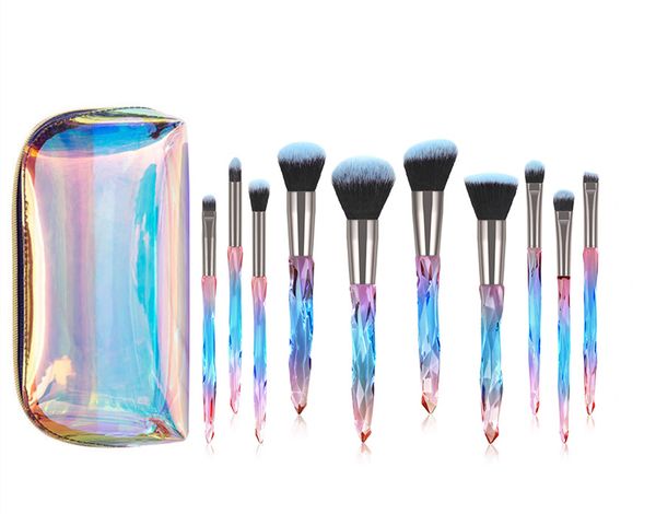 Beauty Items Großhandel Make-up-Pinsel, 10 Stück, Gesicht/Auge, weich, dicht, reizt die Haut nicht, Make-up-Pinsel-Set aus synthetischem Haar