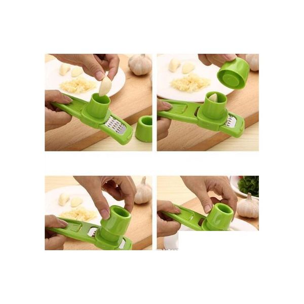 Ferramentas de vegetais de frutas Candy Color MTI Ginante funcional Gerlic Tool Tool Planer Slicer Cutter Utensils de cozinha cozinha dhtau