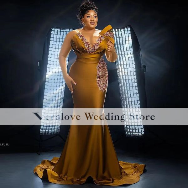 Aso ebi Prom Prome Prome Promemaid Sheer Roolves Satin Yousef Aljasmi Arami Arabic African Prom Plating