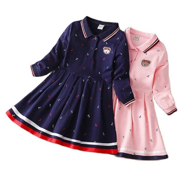 Abiti da ragazza Ragazze vestono Autunno Inverno Abiti per bambini Bambini Abito da principessa Costumi College Wind School Abbigliamento per adolescenti 3-12 anni 230320