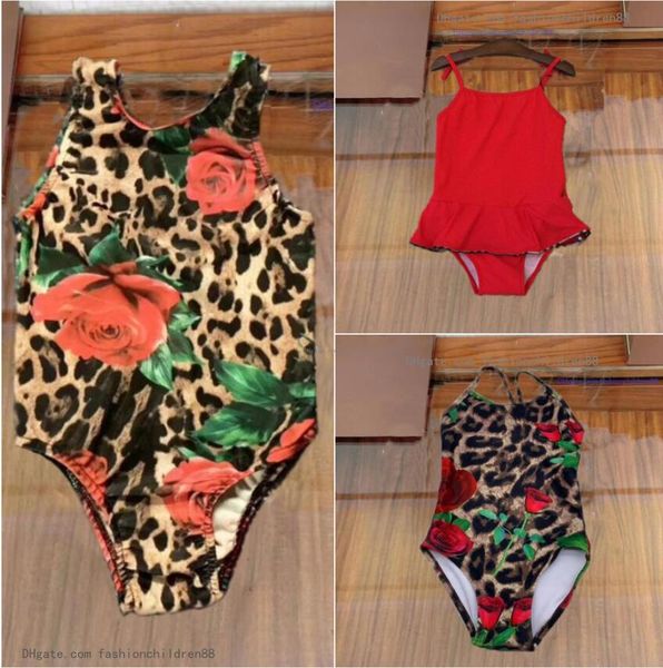 Crianças uma peça de banho de banho de banho meninas garotas designer de maiô de maiô de banho