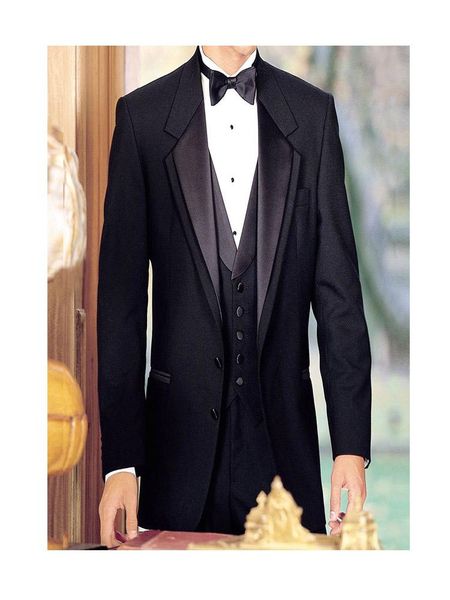 Ternos masculinos Blazers Tuxedos de noivo preto para fumantes de casamento Man Sujele 3 Peças Homem 2023 Jaqueta Definir Cantas Vestes Masculino Trajes