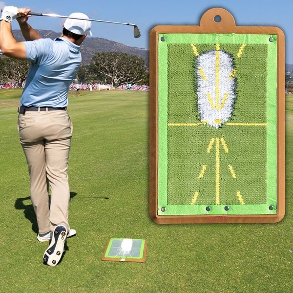 Altri prodotti per il golf Tappetino da allenamento per il golf per il rilevamento dell'oscillazione Traccia della palla da battuta Tappetino direzionale Cuscinetti per il percorso dell'oscillazione Cuscinetti per la pratica dell'oscillazione Regalo di Natale 230317