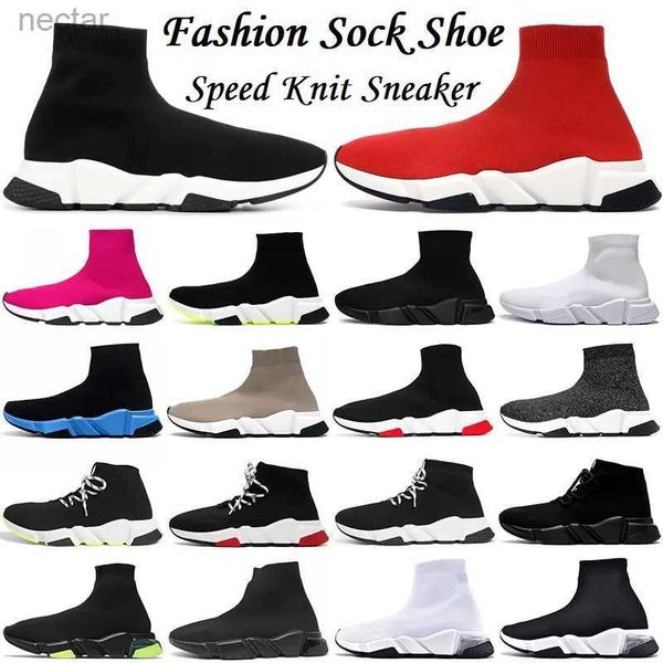 Speed ​​Meias 2023 Soas de meias homens homens graffiti branco preto vermelho bege rosa Clear sola de laço neon amarelo masculino Speed ​​Speed ​​Runner Treinner Sneaker Flat