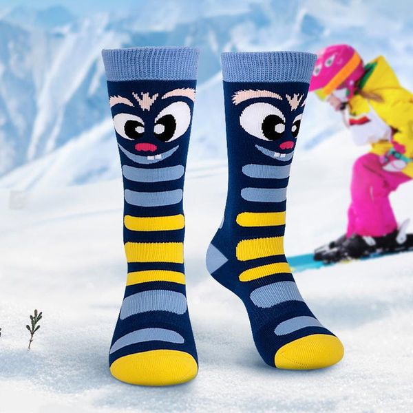 Sportsocken Winter Thermal Snowboard Skifahren Kinder Lange Knie Sport Bergwandern Jungen Mädchen Fußball Kompressionsstrümpfe KinderSport