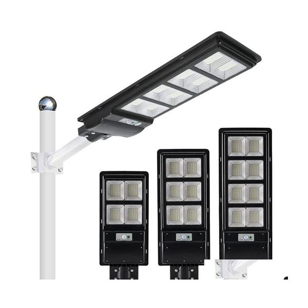 Solar Street Işık Led Lamba PIR Sensörü 80W 120W 160W Su Geçirmez IP65 Duvar Açık Bahçe Peyzaj Güvenlik Damlası Teslimat Işıkları LIG DHFGD