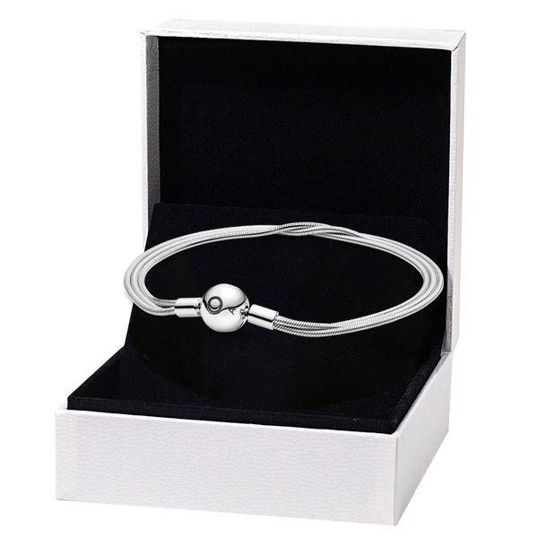 Multi-Schlangenketten-Armband für authentische Handkette aus Sterlingsilber für Damen, Designer-Schmuck, Freundin, Geschenk, Hochzeit, Armbänder mit Original-Box-Set