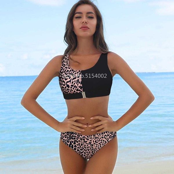 Bikinis Set Hohe Taille Bikinis 2022 Bikini Set Push Up Badeanzug Weibliche Taillierte Größe Bademode Frauen Bikini Sexy Biquini Leopard Badeanzug p230316