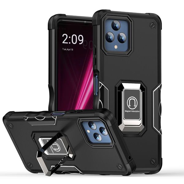 Seitliche Slip-Streifen-Hüllen für INFINIX HOT 12i 12 Play TECNO SPAPK 9 Pro POP 6 TCL ION Z 20 XE Armor Kickstand Phone Case Cover