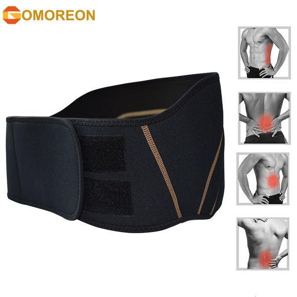 Schlankheitsgürtel GOMOREON Rückenbandage – mit Kupfer angereicherter unterer Lendenwirbelstützgürtel. Linderung bei Muskelbandzerrung, Arthritis – passend für Männer und Frauen 230317
