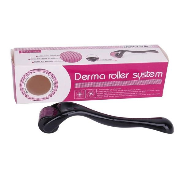 Drs 540 agulhas derma roller micro agulha de agulha terapia terapia microaneedle dermaroller anti acne remoção de rugas cabelos mesoterapia crescimento de barba