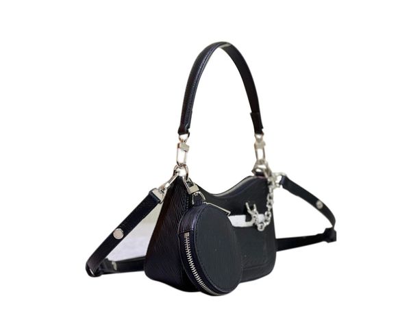 2-teilige Handtasche, Umhängetasche, Umhängetasche, hochwertige Markenhandtasche, modische Damenhandtasche, Kornkette, Außentasche, Tasche mit Münzfach, Luxustasche, Luxustasche