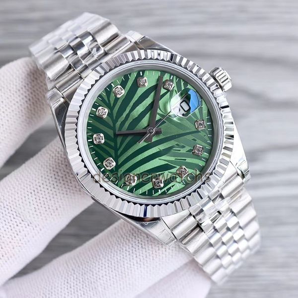 Мужские и женские часы, высококачественные роскошные дизайнерские часы 41MM36MM, ремешок из нержавеющей стали, водонепроницаемые часы с сапфировым стеклом и бриллиантами. Роскошный и изысканный подарок