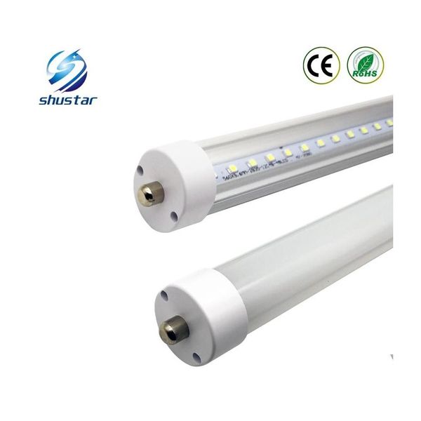 LED-Röhren 8 Fuß 8Ft Single Pin T8 Fa8 Tube Lights 48W 5000Lm Leuchtstofflampen 85277V Drop Delivery Lighting BBS Dhlx0