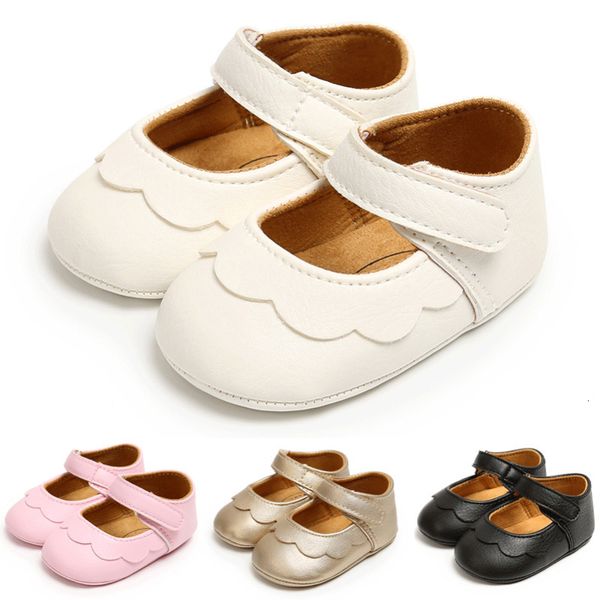 First Walkers Baby Shoes Born Born Girl Princess non slip in pizzo fiore solido 230317