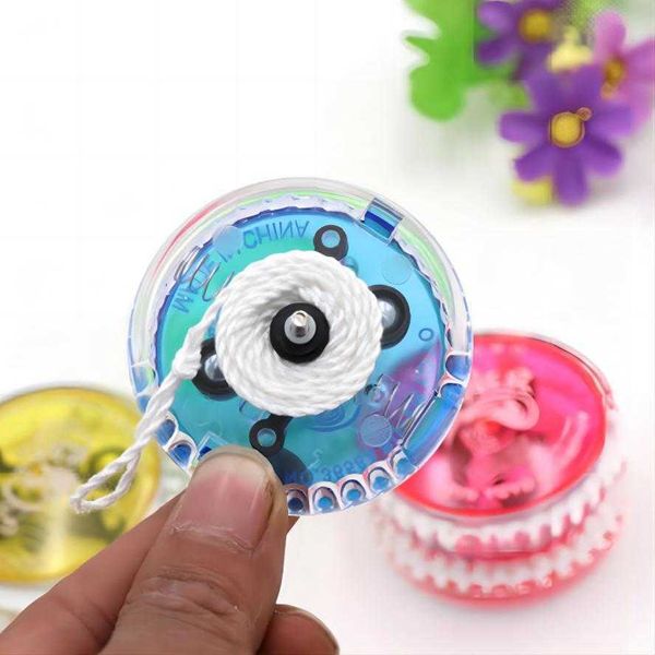 Giocattolo che gira di dito in luce a led yoyo per bambini colorati di youyou galline giocattoli a palla