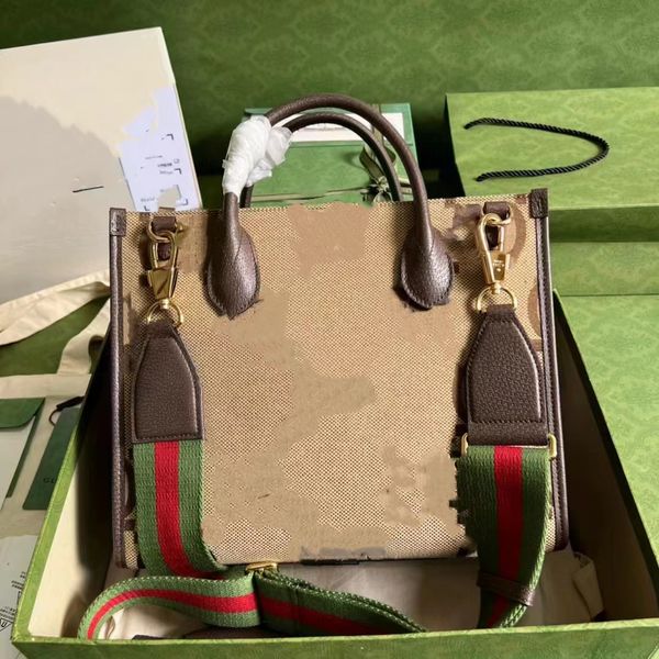 10A Top Tier Mirror Qualit Vintage Tiger Classic Luxuries Designers Flap Handbag Womens Crossbod Ombro Strap Box Bag Canvas Real Leather Tote Bolsa G