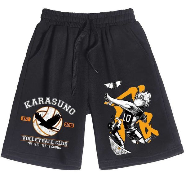 Shorts masculinos verão novas calças casuais vôlei juventude anime animação periférico shorts masculinos e femininos