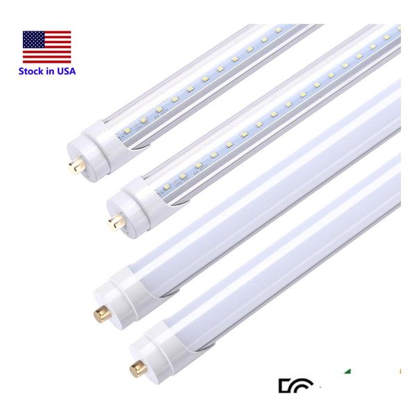 Tubos de LED Lâmpada de luz de tubo fluorescente 8 pés 8 pés fa8 45w T8 Luzes Única peça 4500lm Factory Shop Drop Drop Lighting BBS DHZJ6