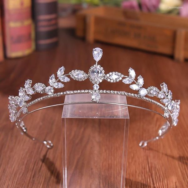 Copricapo Semplice Corona di zirconi Accessori per capelli Sposa Stile abito da sposa