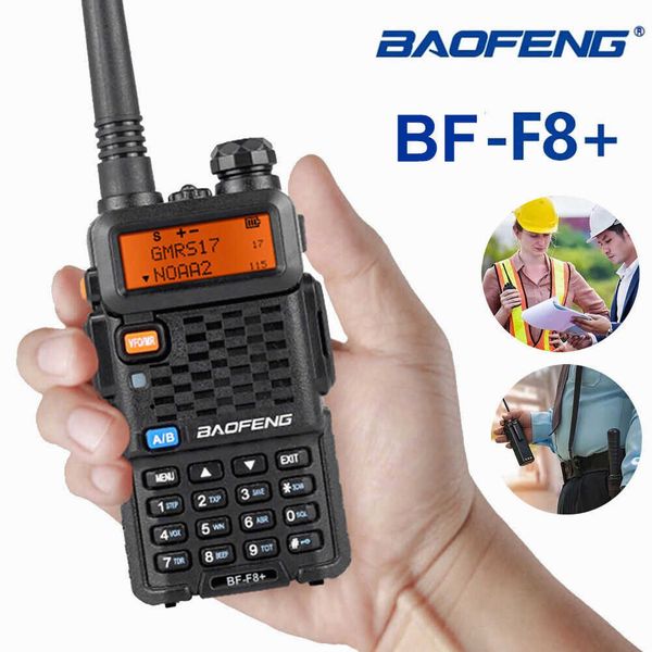 Baofeng BF-F8 Обновление новая полиция Walkie Talkie Gounday Radio Pofung F8 Plus 5W UHF VHF Двойная группа на открытом воздухе на длинные дистанции Ham