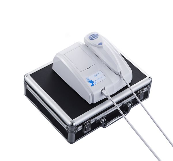 Análise de pele portátil Máquina de face analisador de diagnóstico facial Sistema de umidade Teste de salão doméstico Uso