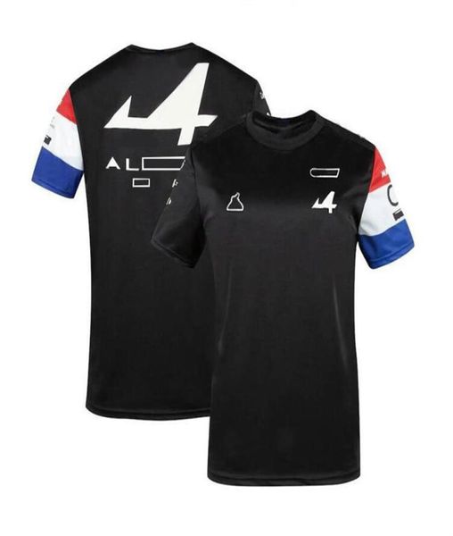 2021 F1 em conjunto personalizado de manga curta camiseta de corrida logotipo do carro da equipe equação de primeira classe secagem rápida respirável corrida top curto slee1676052