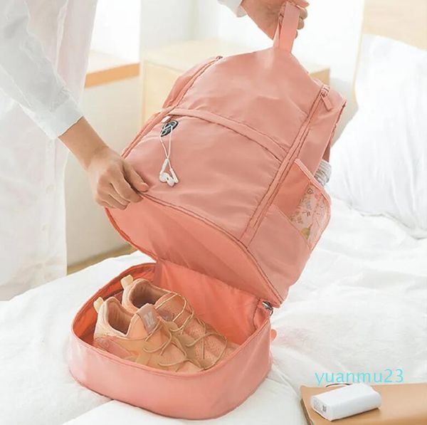 Mini Backpack Oxford Bags com sapatos Pocke Sports SACO DUFFEL DUFFEL DUFFEL para ginástica Ponto de fone de ouvido de Yoga Beach Pocket 332