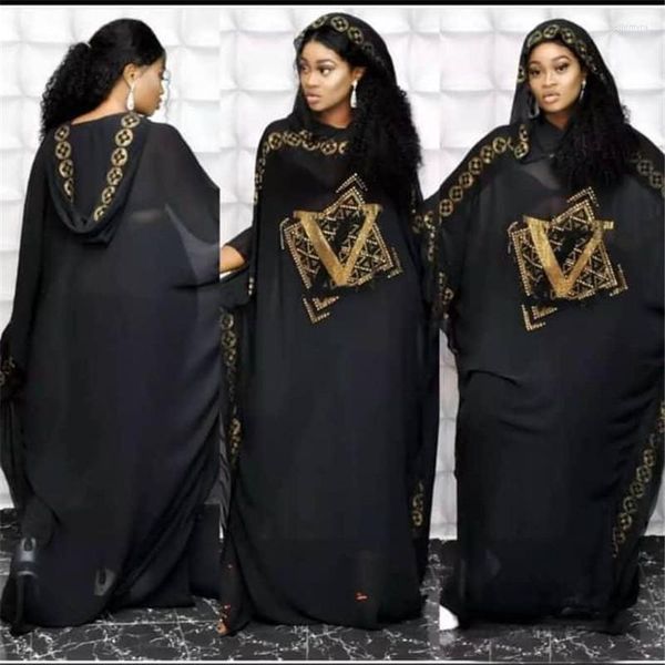 Roupas étnicas Africa African Dresses for Women Muslim Long Den Ltay Moda Dashiki Lady