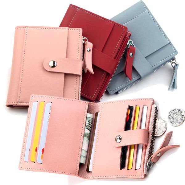 Brieftaschen 2022 Neue Anti-Diebstahl-ID-Halter Mode Damenkarten Slim PU-Leder Tasche Fall Geldbörse Brieftasche für Frauen Männer weiblich G230308