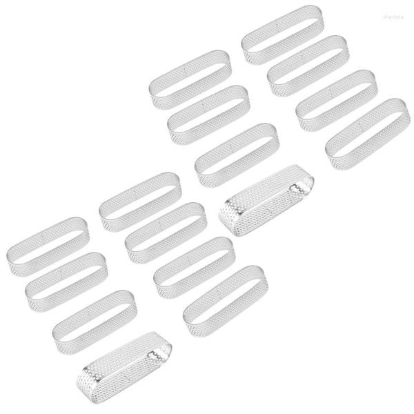 Moldes de cozimento 16pcs Moldes ovais de torta