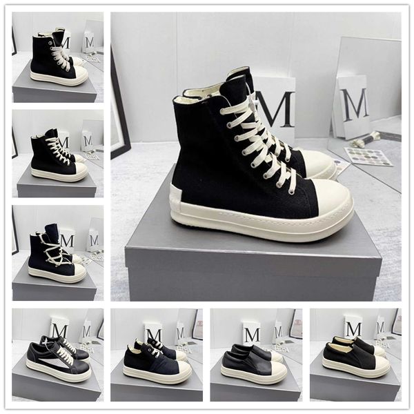 Sneakers firmate Scarpe di lusso Stivali da equitazione da donna Canvas Sneakers moda Uomo Donna Black Martins con suole in gomma di materiale superiore Stivali con plateau alti e bassi 35-45