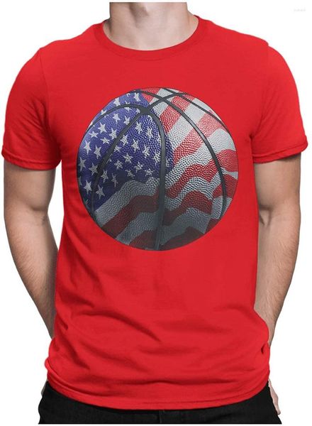 Herren-T-Shirts, amerikanisches Basketball-T-Shirt, eingetroffen, Sommer, cooles T-Shirt, atmungsaktiv, kurzärmeliges Hemd aus reiner Baumwolle