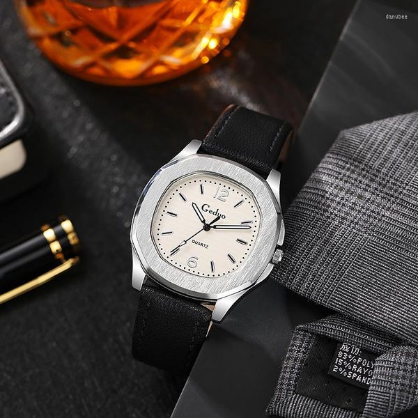 Orologi da polso 2023 cinturino in pelle casual da uomo orologio sportivo al quarzo orologio da polso da uomo elegante Relogio Masculino Reloj Hombre Montre Homme Saat