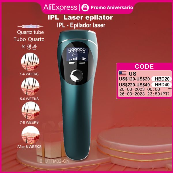 Epilatör lazer epilatör IPL epiloving poepilator kullanın 990000 flaş kalıcı 5-12 j ağrısız tıraş ve depilador 230317