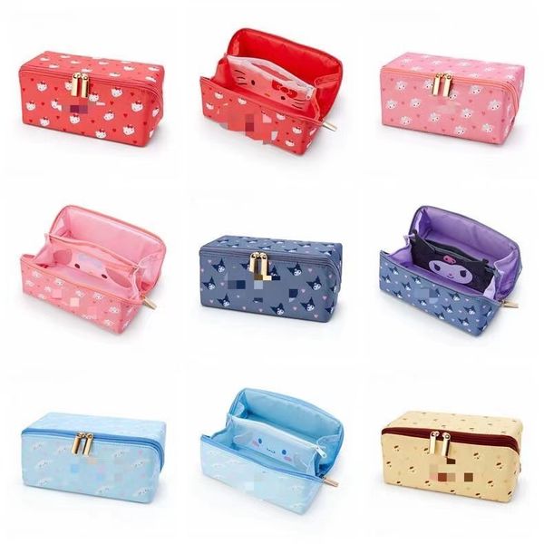 Fashion Girls Cartoon Dog Make Up Bag Princess Acessórios Bolsas de zíper grande capacidade